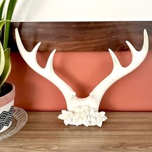 Threshold Antler Wall Decor Resin Floral Hanging Bohemian Southwestern Target